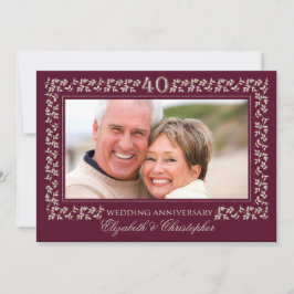 Invitaciones para la fiesta de aniversario de boda