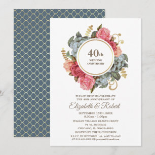 Invitaciones para la fiesta de aniversario de boda