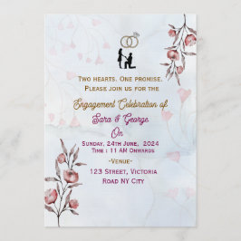 Invitaciones para la fiesta de compromiso 