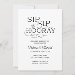 Invitaciones para la fiesta de compromiso Sip Sip 