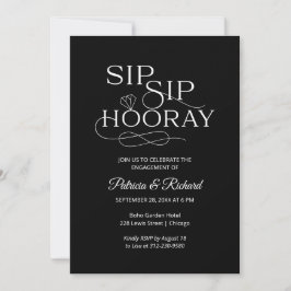 Invitaciones para la fiesta de compromiso Sip Sip 