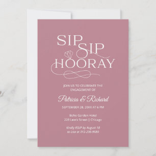 Invitaciones para la fiesta de compromiso Sip Sip 