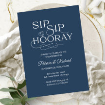 Invitaciones para la fiesta de compromiso Sip Sip 