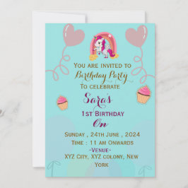 Invitaciones para la fiesta de cumpleaños de un ni