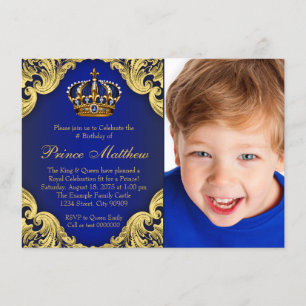Invitaciones para la fiesta de cumpleaños del prín