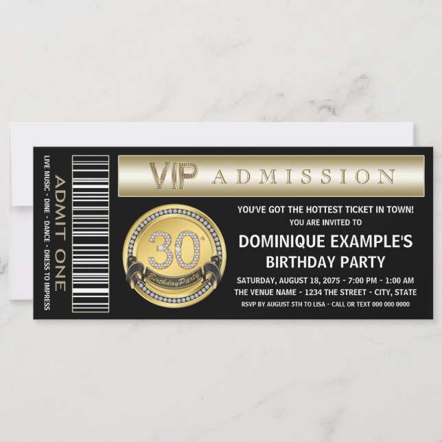 Invitaciones para la fiesta de cumpleaños número 3 (Anverso)