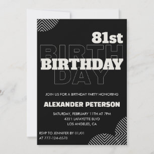 Invitaciones para la fiesta de cumpleaños número 8