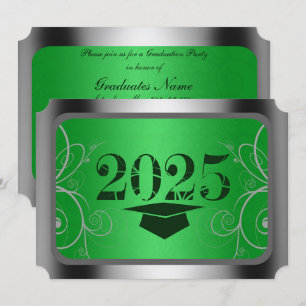 Invitaciones para la fiesta de graduación de cuadr