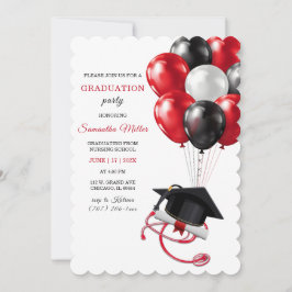 Invitaciones para la fiesta de graduación de la En