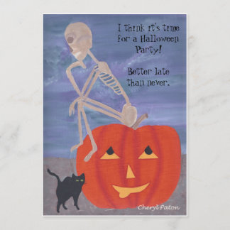 Invitaciones para la fiesta de Halloween en Skelet