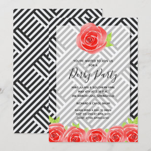 Invitaciones para la Fiesta de las Rosas Rojas de 