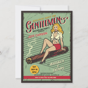 Invitaciones para la fiesta de soltero de caballer