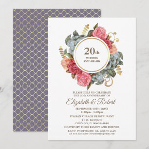 Invitaciones para la Fiesta del 20º Aniversario de