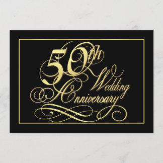 Invitaciones para la fiesta del 50º Aniversario -