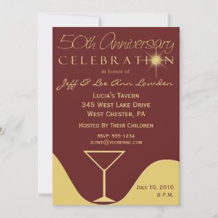 Invitaciones para la fiesta del 50 aniversario