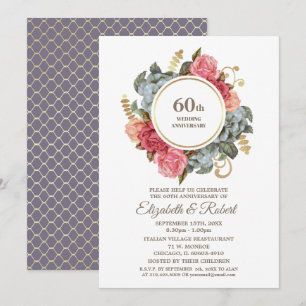 Invitaciones para la fiesta del 60º aniversario de