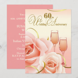 Invitaciones para la fiesta del 60º aniversario de
