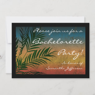 Invitaciones para la fiesta del árbol de palmas de