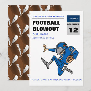 Invitaciones para la fiesta del portón trasero del