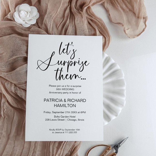 Invitaciones para la fiesta sorpresa de aniversari (Subido por el creador)