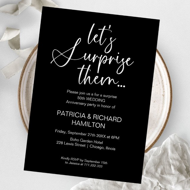 Invitaciones para la fiesta sorpresa de aniversari (Subido por el creador)