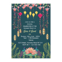 Invitaciones para la noche de Sangeet de la boda i