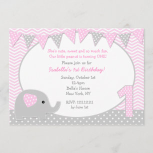 Invitaciones para la primera fiesta de cumpleaños