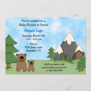 Invitaciones para niños con ducha de bebé en los o