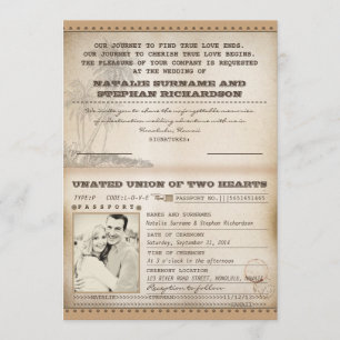 invitaciones para pasaportes de bodas de palmas de