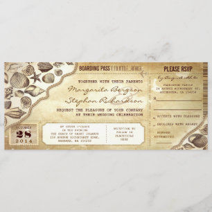 invitaciones para pases de boda náutico