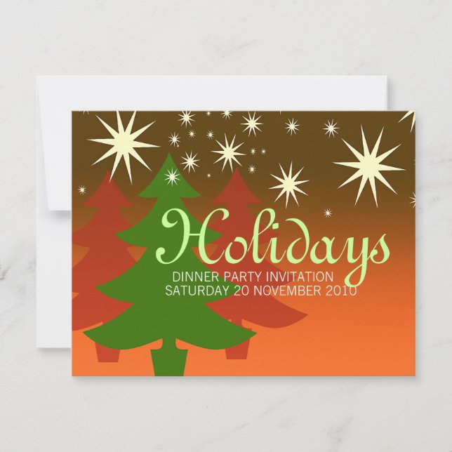 Invitaciones para personalizados de Estrella de Na (Anverso)