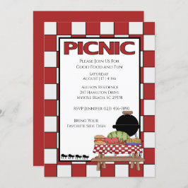 Invitaciones para picnic