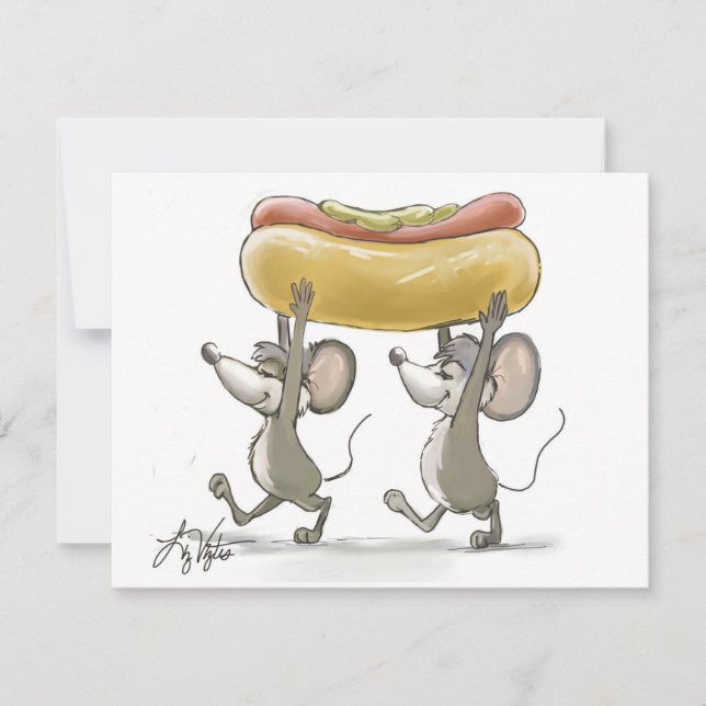 Invitaciones para picnic/barbacoa de Mic & Mac el  (Anverso)