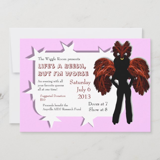 Invitaciones para presentación de Personalizados d (Anverso)