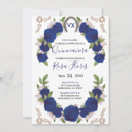 Invitaciones para Quinceanera Invitation, Rosas Bl