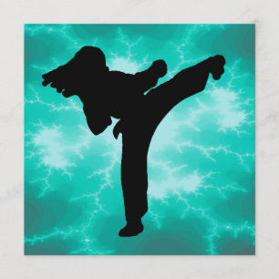 Invitaciones para relámpagos de artes marciales