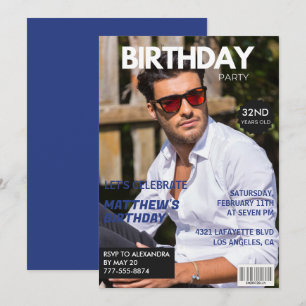 invitaciones para su cumpleaños número 32 para él