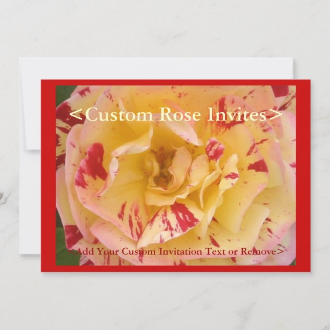 Invitaciones para tarjetas Personalizados de flore (Anverso)