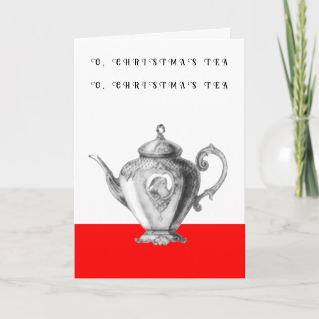 Invitaciones para Té de Navidad (Anverso)