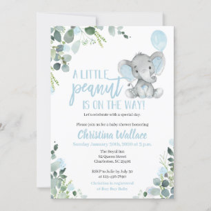 Invitaciones para un niño a una ducha de bebé elef