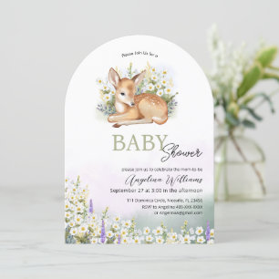 Invitaciones para una ducha de bebé con un adorabl