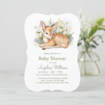 Invitaciones para una ducha de bebé con un adorabl