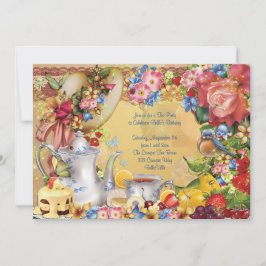 Invitaciones para una encantadora fiesta del té