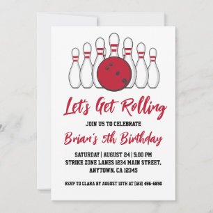 invitaciones para una fiesta de bolos