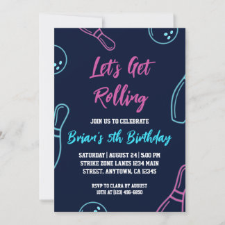 invitaciones para una fiesta de bolos