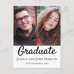 Invitaciones para una fiesta de graduación doble