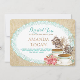 Invitaciones para una fiesta de té de ducha de nov