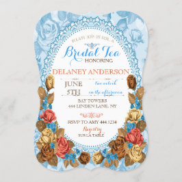 Invitaciones para una fiesta de té de ducha de nov