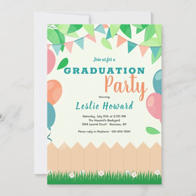 Invitaciones para una Fiesta en el Patio de tu Cas (Anverso)