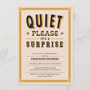 Invitaciones para una fiesta sorpresa de época tra